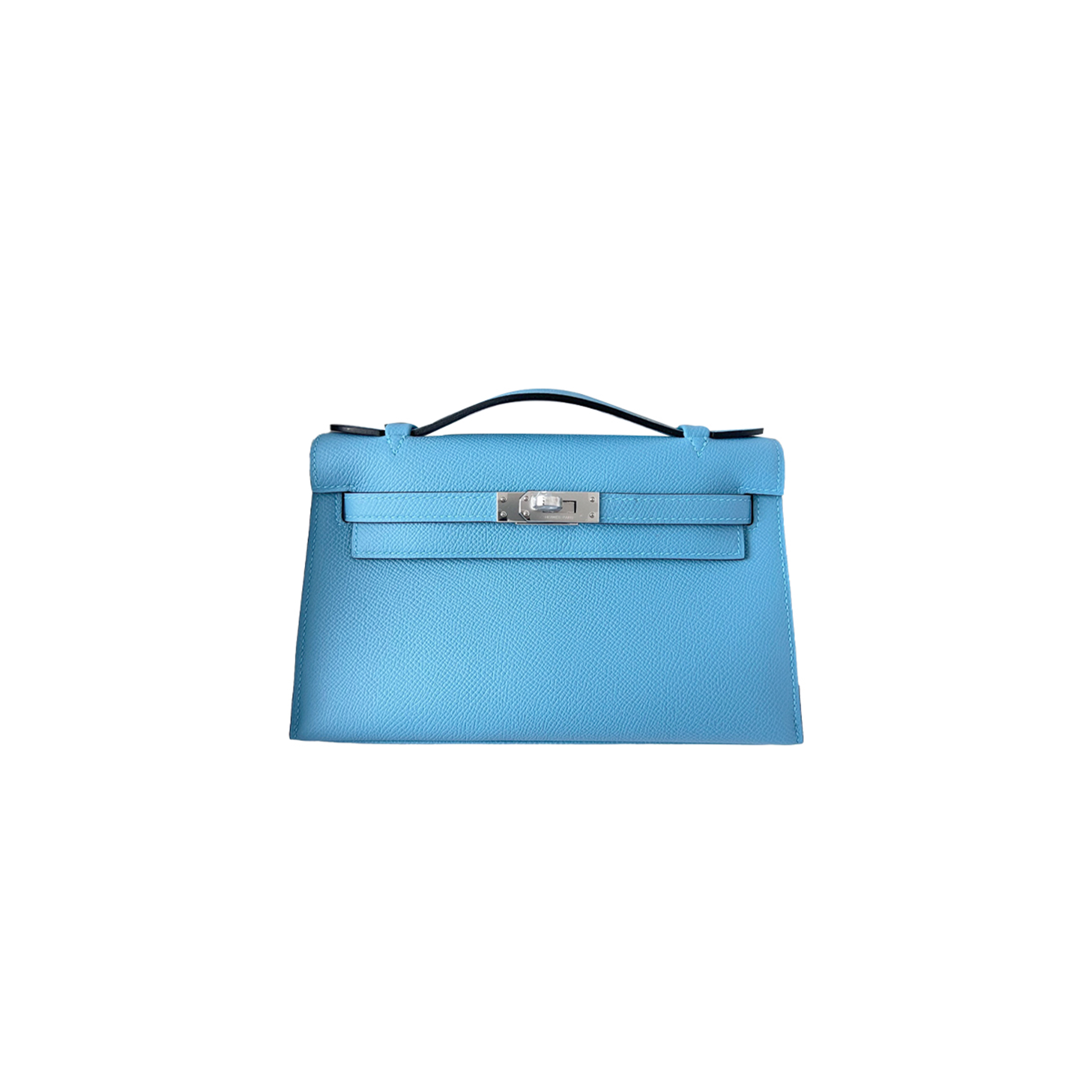 H**mes master mini kelly first generation epsom macaron blue (22*14*7cm)